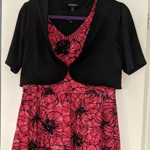 Floral dress with bolero